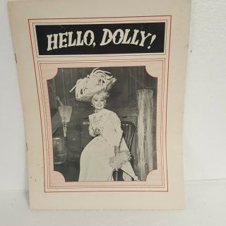 Vintage Hello Dolly Play Bill Betty Grable Toledo Ohio