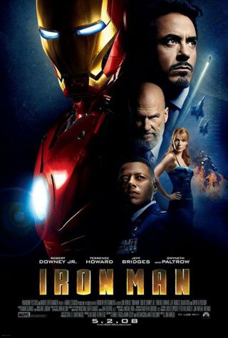 Iron Man (2008) Movie Poster - Double - Sided - Rolled