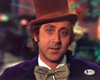 Gene Wilder Signed Photo Willy Wonka The Chocolate Factory 8 X10 C Beckett Bas