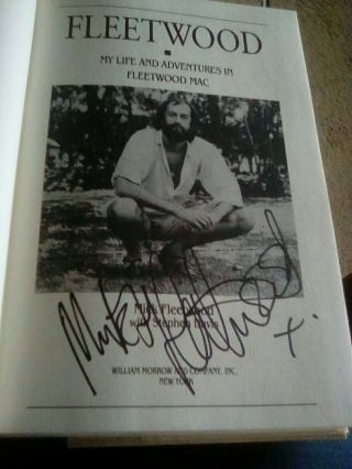 Mick Fleetwood Signed Book