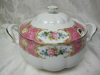 Hard To Find Royal Albert Lady Carlyle Soup Tureen W/ Lid