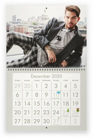 Adam Lambert 2020 Wall Calendar