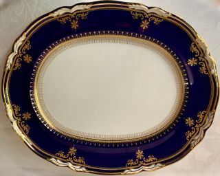 Spode Lancaster Large 15 " Platter,  Cobalt Blue & Gold,  R8950,  Exclt Cond