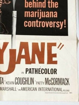 MARY JANE One Sheet SS/Folded Movie Poster - 1968 5