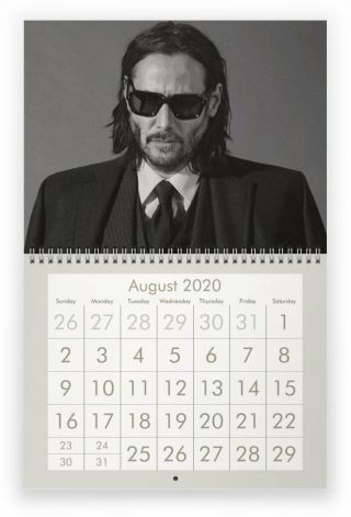 Keanu Reeves 2020 Wall Calendar