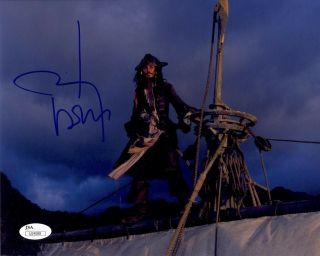 Johnny Depp Pirates Of The Caribbean Signed Autographed 8x10 Photo Jsa