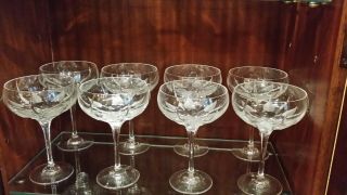 Mikasa Flame D Amore Champagne Sherbet Glasses Set Of 8