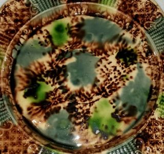 18th Century English Whieldon Type Tortoise Shell Decorated Creamware Plate 5