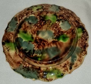 18th Century English Whieldon Type Tortoise Shell Decorated Creamware Plate 6