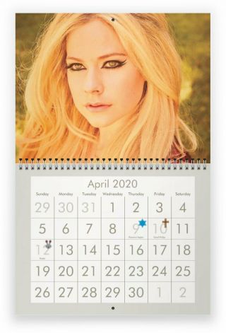 Avril Lavigne 2020 Wall Calendar