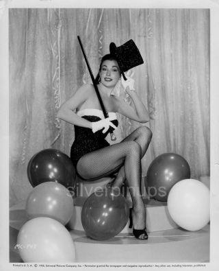 Orig 1955 Mara Corday Sexy Showgirl.  Universal Pin - Up Portrait.  Balloons