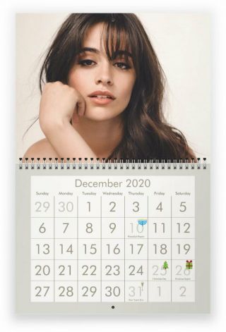 Camila Cabello 2020 Wall Calendar