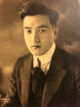 Sessue Hayakawa Very Rare Very Early Vintage Autographed 8/10 Photo