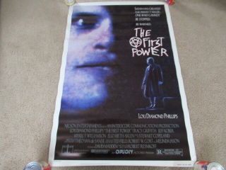 Vintage 90s The First Power Theater Movie Poster Lou Diamond Phillips Horror