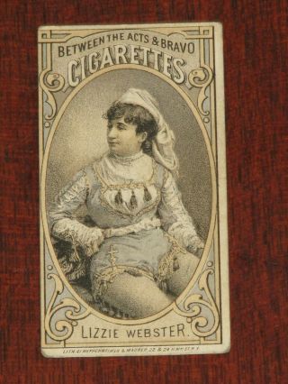 1880 N342 Between The Acts " Actors & Actresses " - Lizzie Webster