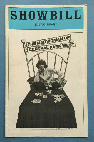 The Madwoman Of Central Park West Playbill / Showbill (1979) Phyllis Newman