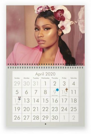 Nicki Minaj 2020 Wall Calendar