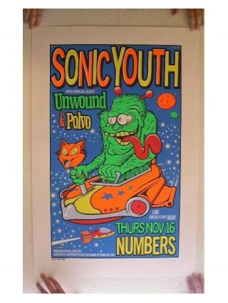 Sonic Youth Silkscreen Poster Uncle Charlie