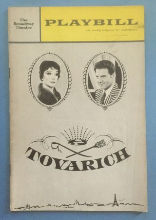 Tovarich Playbill (june 1963) Vivien Leigh,  Jean Pierre Aumont