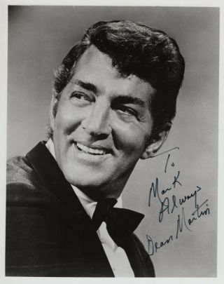 Dean Martin - Autograph Signed Photo - Rat Pack - Personalized/inscribed - 8x10