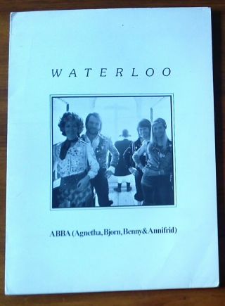 Abba Waterloo Usa Promo Press Kit