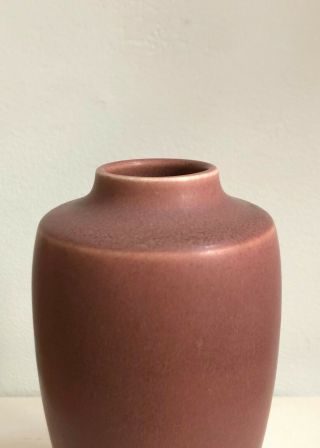 Pink Rookwood Vase,  Arts & Crafts 1920s Art Pottery American Ceramic Matte Deco 2