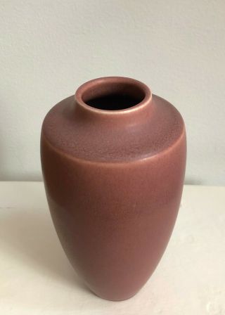 Pink Rookwood Vase,  Arts & Crafts 1920s Art Pottery American Ceramic Matte Deco 4