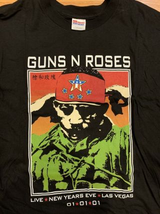 Guns N’ Roses House Of Blues 01/01/01 2001 Concert T - Shirt XXL Chinese 2