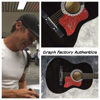 Gfa 3 Doors Down Frontman Brad Arnold Signed Acoustic Guitar Proof Ad1