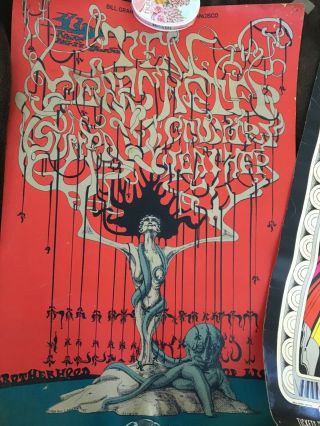 Jimi Hendrix,  Janis Joplin.  Bill Graham San Fransisco Concert Poster Set of 3 2