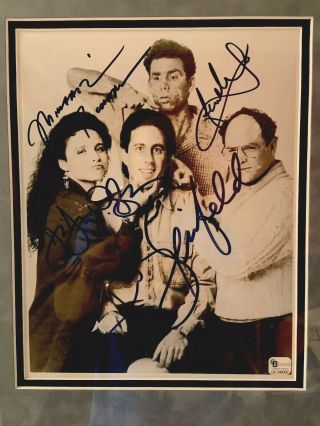 Seinfeld Cast Signed Photo Nicely Framed Television Movie Props Memorabilia Gv