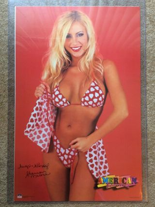 2002 Starline 8171 Shannon Malone American Beauties Poster - 22 " X 34 "