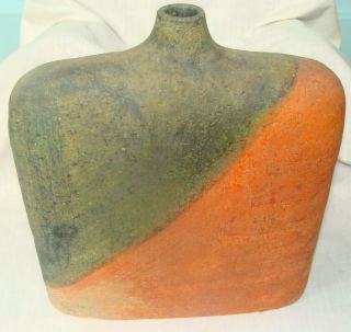 Raymor Mid Century Modern Italian Pottery Vase,  Signed