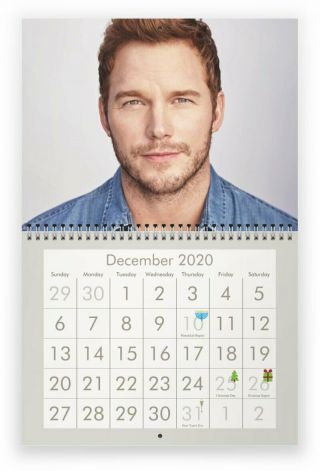 Chris Pratt 2020 Wall Calendar