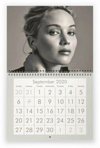 Jennifer Lawrence 2020 Wall Calendar