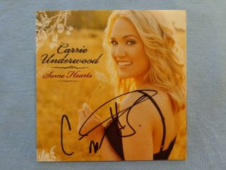 Carrie Underwood Signed Autographed Cd Cover/jacket A