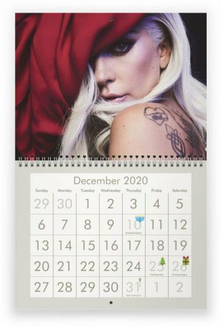 Lady Gaga 2020 Wall Calendar