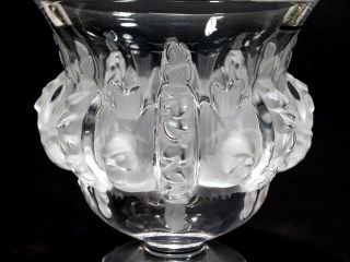 Lalique Crystal Dampierre Vase Birds & Vines 2