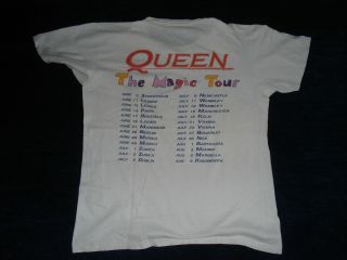 Mega rare Queen The Magic Tour T shirt 1986 Official queen merchandise 3