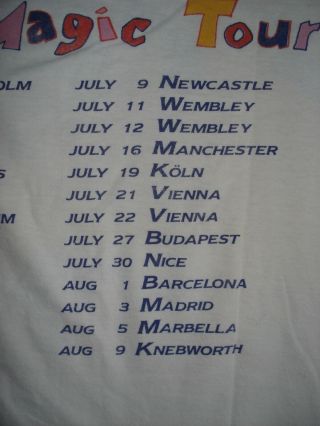 Mega rare Queen The Magic Tour T shirt 1986 Official queen merchandise 6