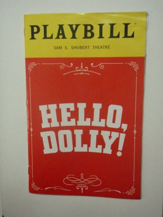 Hello Dolly Playbill Broadway Bette Midler Bernadette Peters Donna Murphy