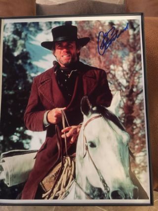 Clint Eastwood Signed Pale Rider 8x10 2coa 