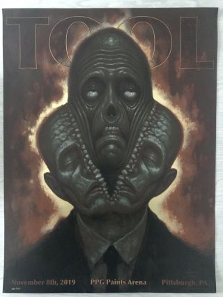 Tool Poster Pittsburgh Chet Czar 11/8/19 440/650 Shipped In Tube