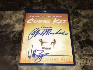 Cobra Kai Signed Promo Blu - Ray Season 1 Ralph Macchio William Zapka Karate Kid