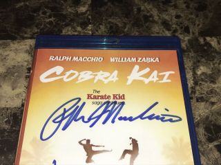 Cobra Kai Signed Promo Blu - Ray Season 1 Ralph Macchio William Zapka Karate Kid 5