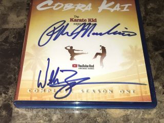 Cobra Kai Signed Promo Blu - Ray Season 1 Ralph Macchio William Zapka Karate Kid 6