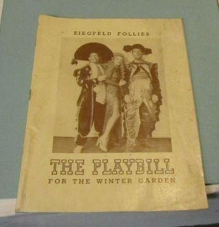 1943 Ziegfeld Follies Broadway Winter Garden Theatre Playbill With Milton Berle