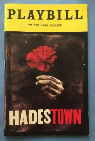 Hadestown Playbill (may 2019) Reeve Carney,  Andre De Shields,  Patrick Page