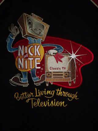 Rare - - 1985 Nick At Nite - Classic Tv Letterman Jacket Xl T931