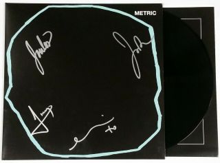 Metric Band Signed Art Of Doubt Vinyl Lp Record Album W/coa Emily Haines